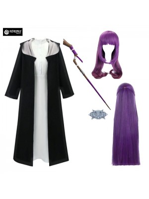 Vestito Cosplay Carnevale Anime Halloween Fern Costume Dress Wig BEYOND08